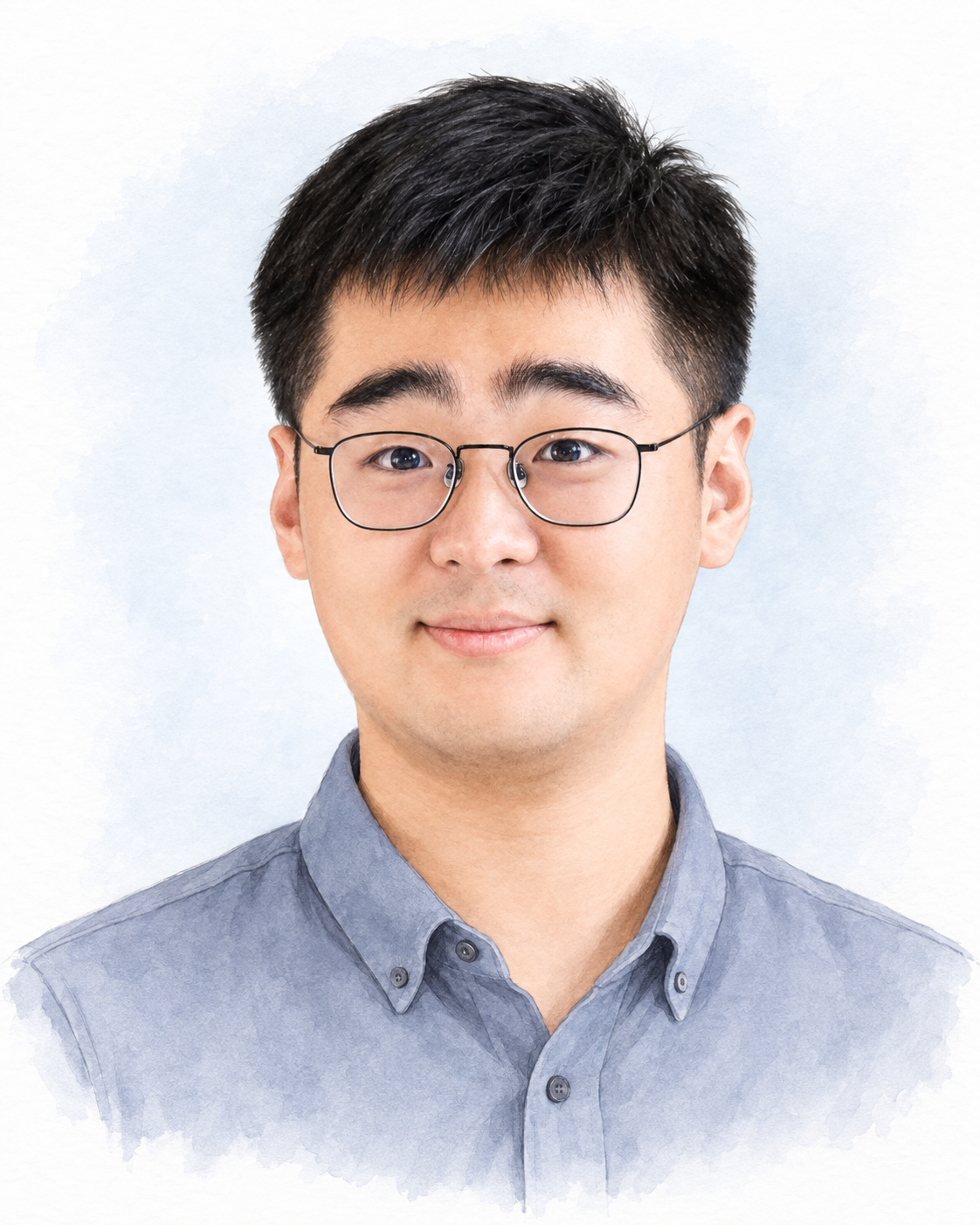 Illustrated portrait of Yizhe Ding